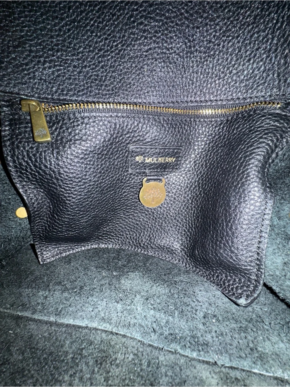 Mulberry Large Roxanne in Black Darwin Leather